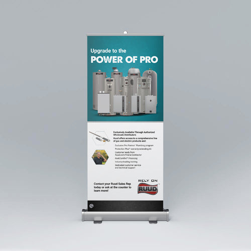 Upgrade to the Power of Pro POP Pull-Up Banner